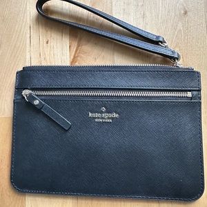 Kate spade black laurel wristlet